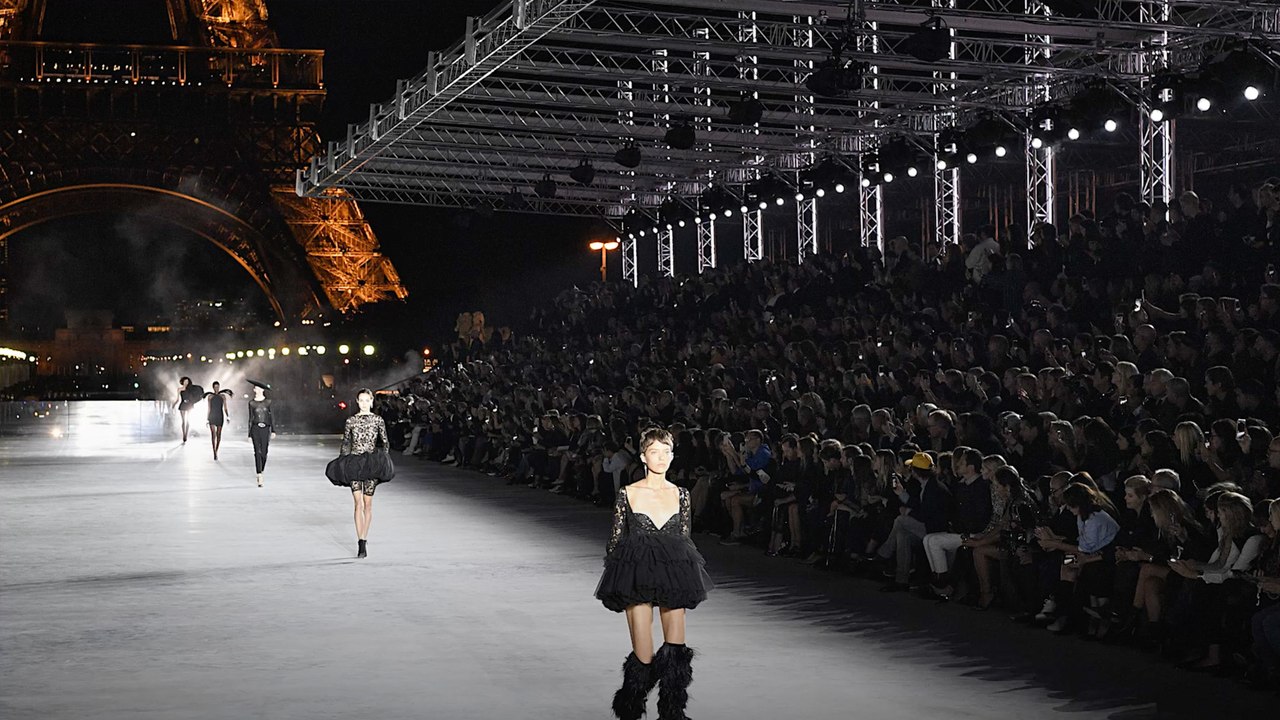 Saint Laurent Staged Its 2018 Show Underneath The Eiffel Tower