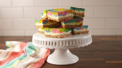 These Cheesecake Bars Are Almost Too Pretty To Eat