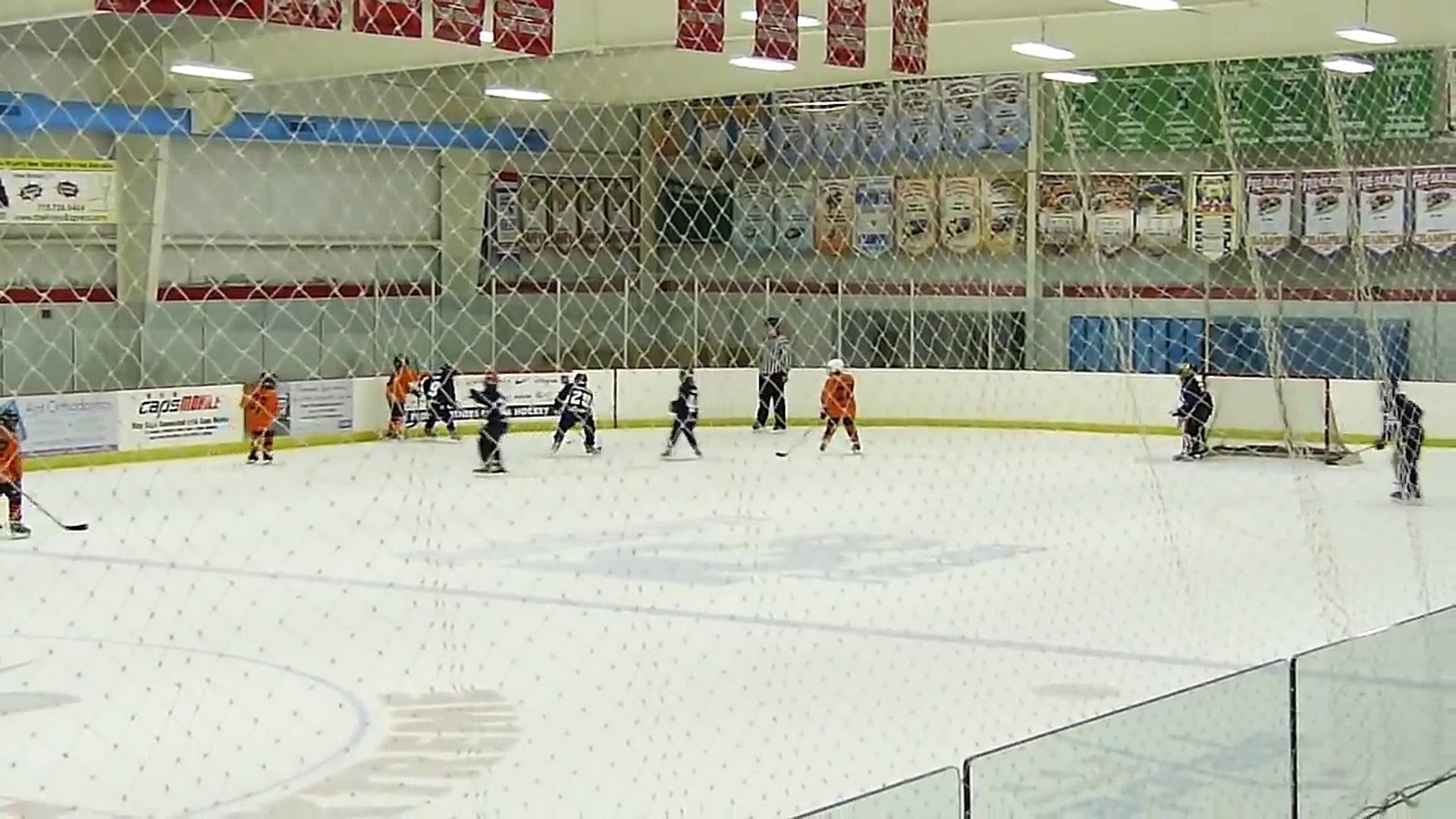 Kids Ice Hockey Game - end of game