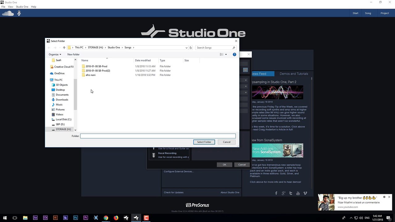 Tuto - Presonus Studio One - Interface  part 1/2 تعلم الاستديو وان الدرس الاول واجهة البرنامج