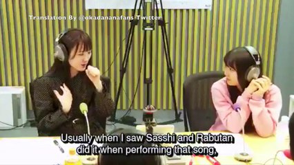 Yuiri talk about kissing Okada nana (Showroom Cut)