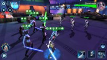 Beating Tier IV the F2P way AND Gearing Her to Gear 11 !!! star wars galaxy of heroes swgoh