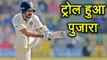 India vs South Africa 3rd Test: Cheteshwar Pujara trolled for his slow batting | वनइंडिया हिंदी