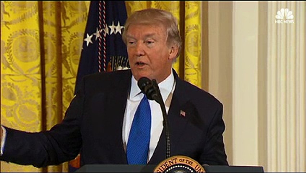 President Trump jokes about sanctuary city no-show mayors at meeting, supports Justice