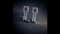 LATEST WHITE GOLD EARRINGS WITH PRICE, PLATINUM EARRING, PLATINUM JEWELLERY COLLECTION