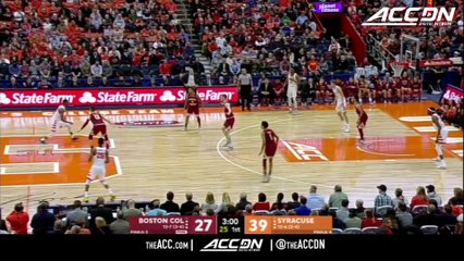 Boston College vs. Syracuse Basketball Highlights (2017-18)