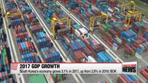 South Korea's economy grows 3.1% in 2017, fourth-quarter GDP falls 0.2% on-quarter