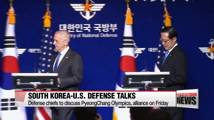 Defense chiefs of South Korea, U.S. to meet on Friday