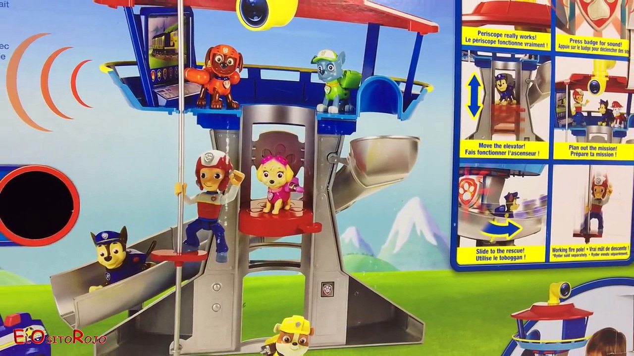 PAW PATROL TORRE DE VIGILANCIA DE LA PATRULLA CANINA CON CHASE Y SU VEHICULO - LOOKOUT PLAYSET