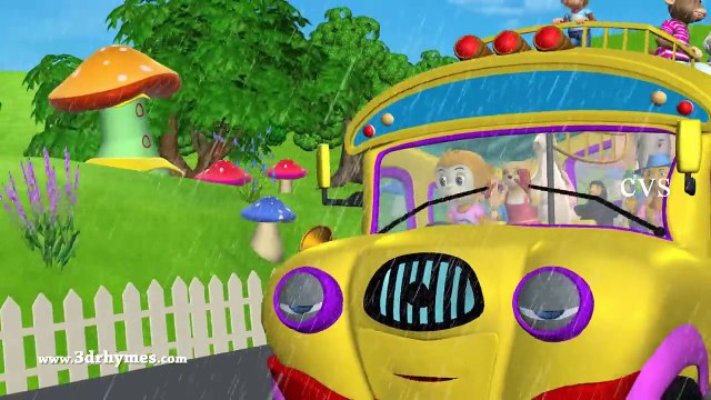 The Wheels On The Bus Go Round And Round Nursery Rhymes | 3D Animation English Nursery Rhymes Songs for kids by HD Nursery Rhymes
