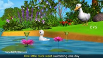 Five Little Ducks Went Out One Day - 3D Animation Five Little Ducks Nursery Rhym