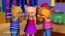 Three Little Kittens & Five Little Kittens Jumping on the Bed - 3D Rhymes & Song