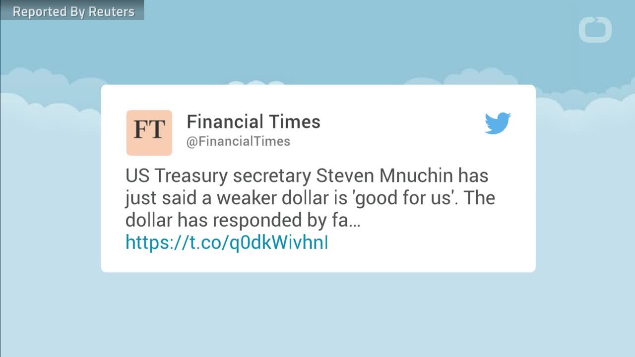Mnuchin Weakens Dollar On Purpose