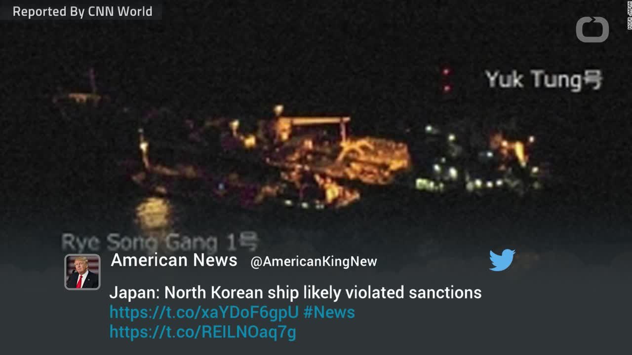 Japan Says North Korean Ship Likely Violated Sanctions