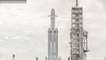 SpaceX Test Fires Falcon Heavy Rocket Engines