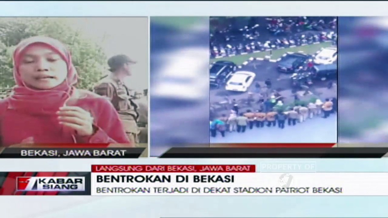 Laporan tvOne Mengenai Bentrokan Ormas Dengan Satpol PP  di Bekasi