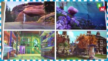 Livro da Disney Pixar, histórias com cenários e os personagens - em Português