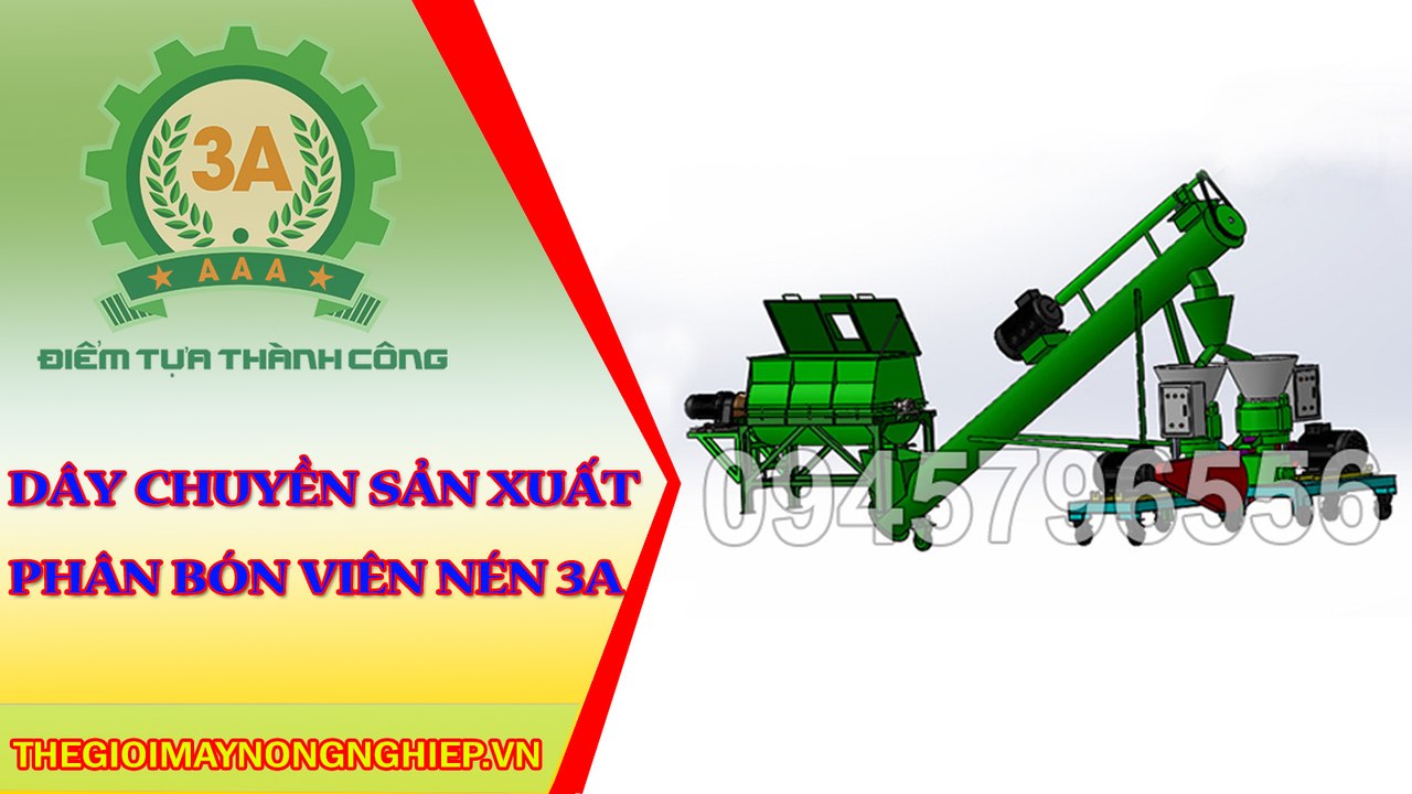 Dây chuyền sản xuất phân bón viên nén 3A - Công ty CPĐT Tuấn Tú