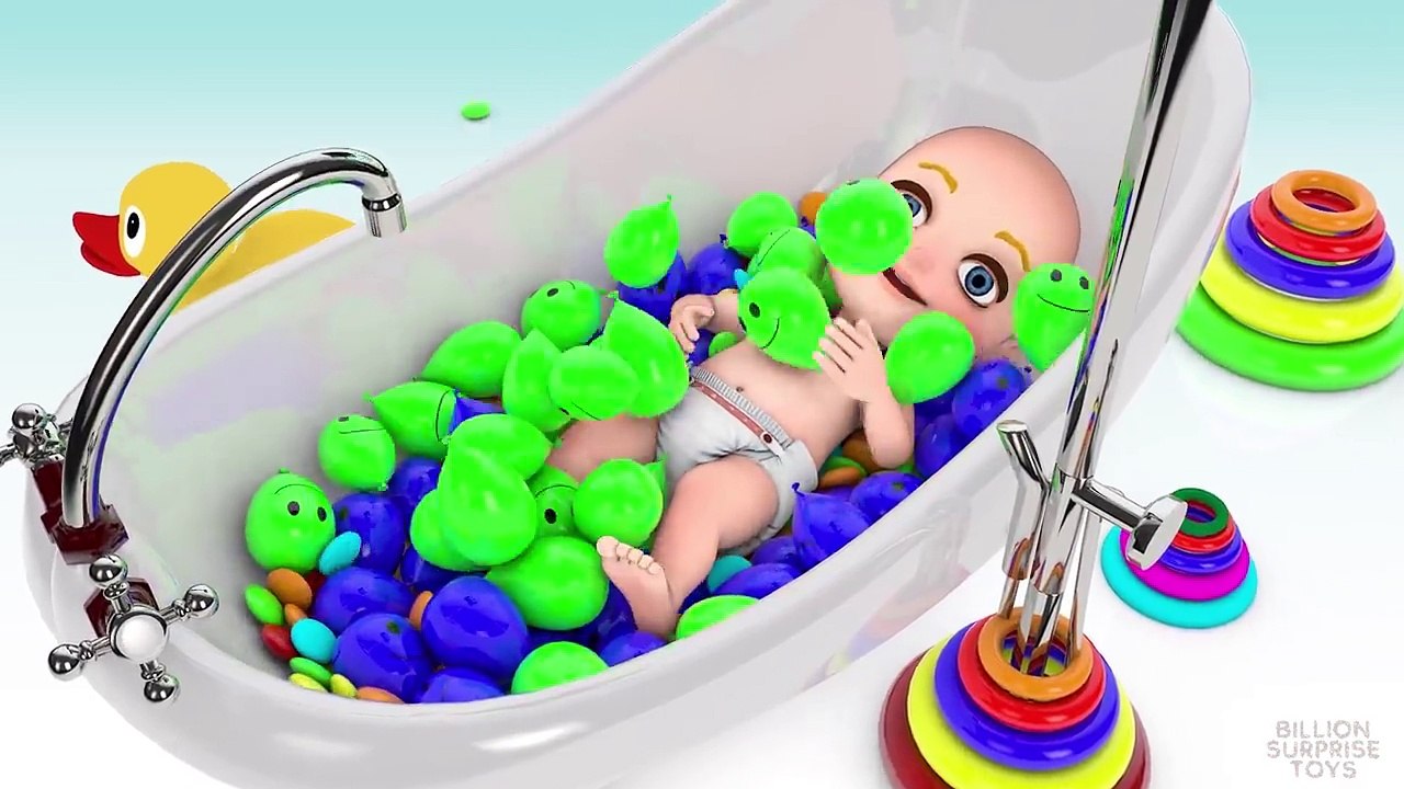 Colors Learning for Kids 3D Baby doll bath time play 3 _ Learn colours for child