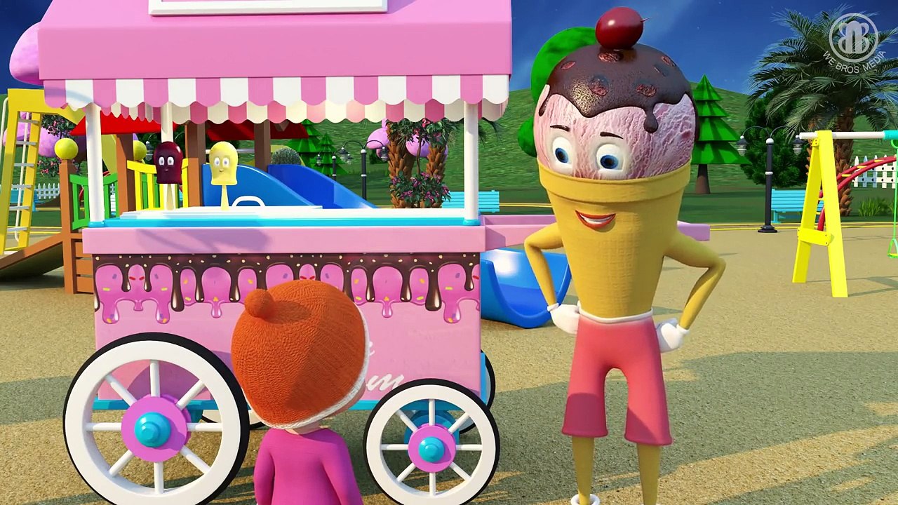 Ice Cream Song _ Plus Lots More Learning Nursery Rhymes & Colors 3D _ Baby Johny