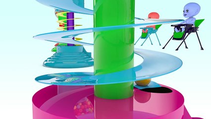 Learn Colors with 3D Baby Gumball Candy Part 2 - Colours for Kids Children Toddl