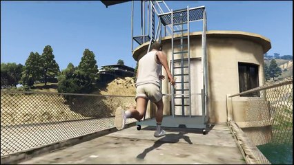 GTA V - Epic dive into pool
