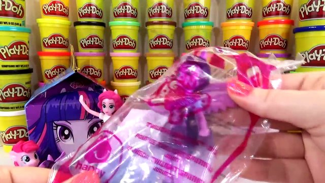 MY LITTLE PONY GIANT PLAY DOH SURPRISE EGG new McDONALDS HAPPY MEAL TOYS AND EQUESTRIA GIRLS DOLLS