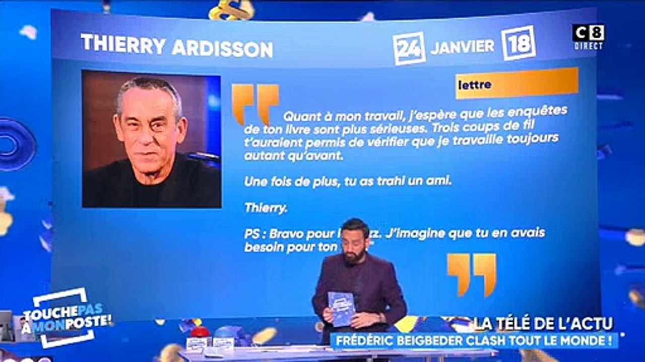 Gilles Verdez pousse un coup de gueule contre Frédéric Beigbeder après son clash avec Thierry Ardisson - Regardez