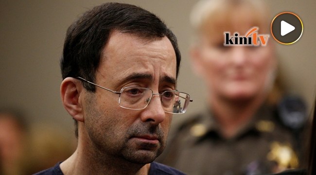 Bekas doktor gimnastik USA dipenjara 175 tahun