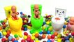 Baby Dolls and Toilet Toys Funny Surprises in SLIME Colours Candy Video for Chil