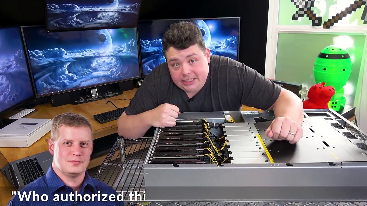 (8) Nvidia GPU, (2) Intel XEON Rack Mount Crypto & Video Rendering Server