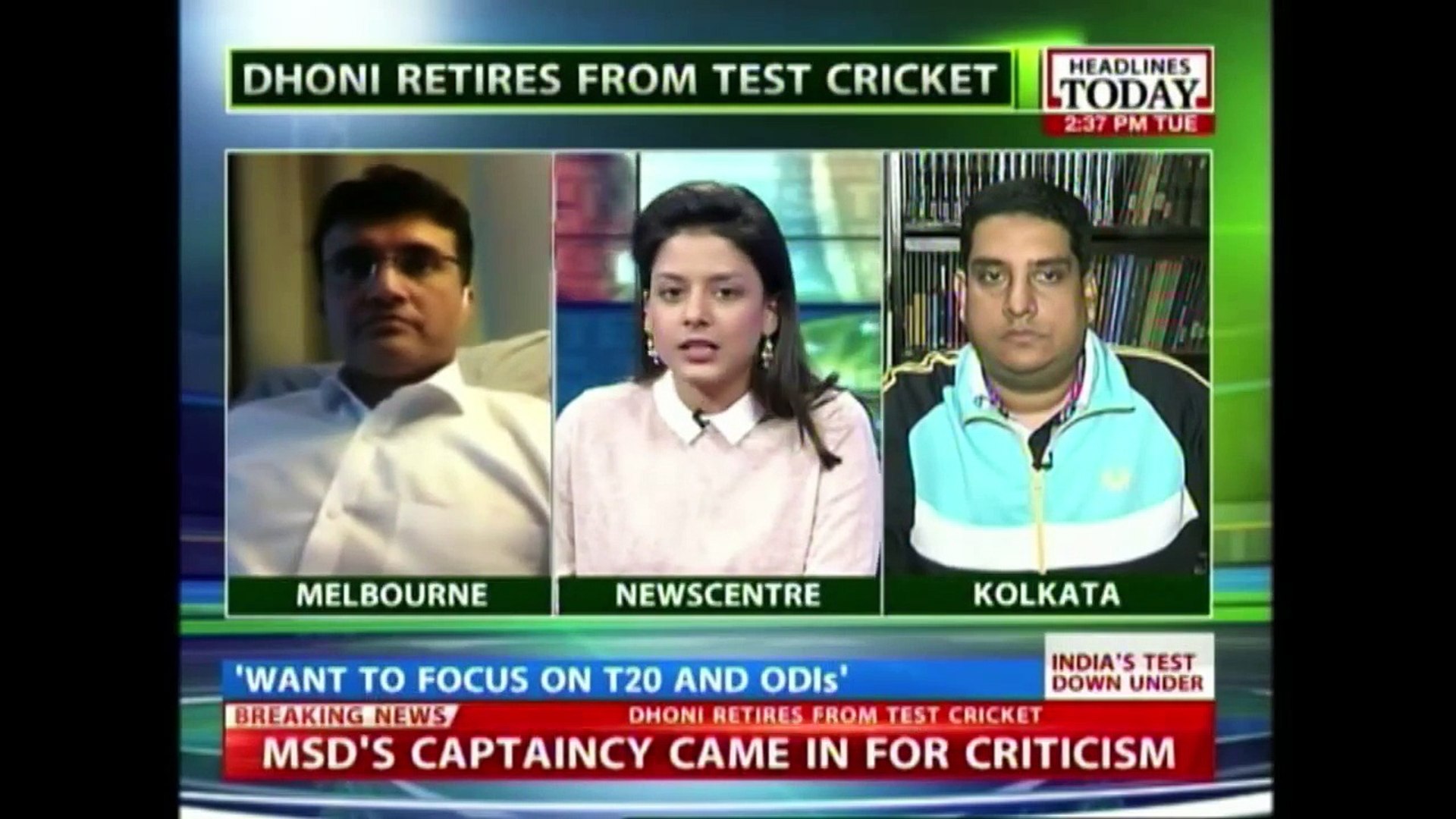 Indian skipper Dhoni announces retirement from test cricket