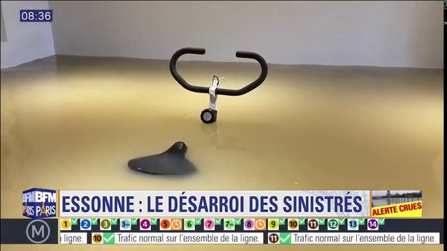 Crue en Essonne : cet habitant nous fait visiter sa maison… transformée en piscine