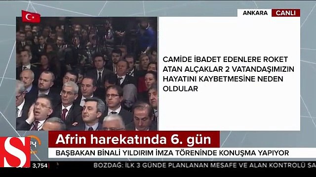 Başbakan Yıldırım�dan Kilis�te camiye roket atan terör örgütüne sert tepki