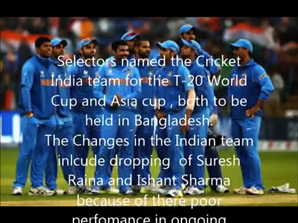 Indian Team for T20 World Cup