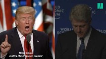 On a imaginé le discours de Trump à Davos (à l'opposé de celui de Clinton en 2000)