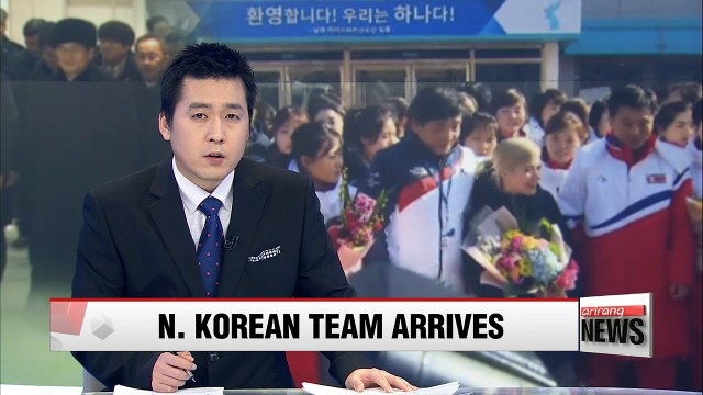 North Korean Olympic ice hockey players arrive in South