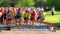 Runner proposes at end of 5K race