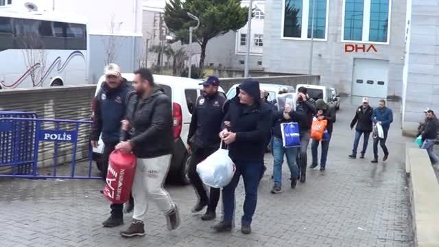 Samsun Iraklı 9 Deaş Şüphelisi Adliyeye Sevk Edildi
