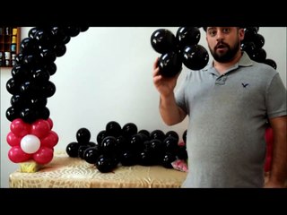 mickey mouse balloon arch tutorial no helium required DIY how to video