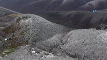 Bolu Dağı'nda Kar Manzarası Havadan Görüntülendi