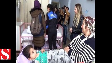 Hakkari polisinden hastalara ziyaret