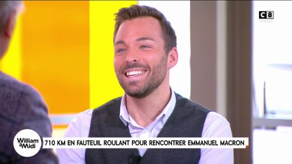 710 km en fauteuil roulant pour rencontrer Emmanuel Macron