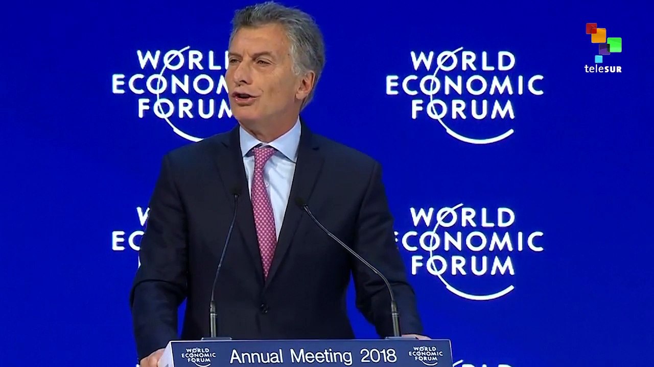 Macri: Davos & Protests