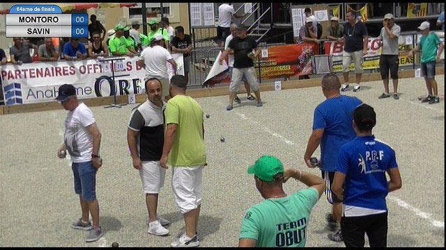 Supranational à pétanque de Valréas 2017 : 64ème Montoro VS Savin début