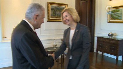 Başbakan Yıldırım, Gagavuz Yeri Başkanı İrina Vlah’ı kabul etti