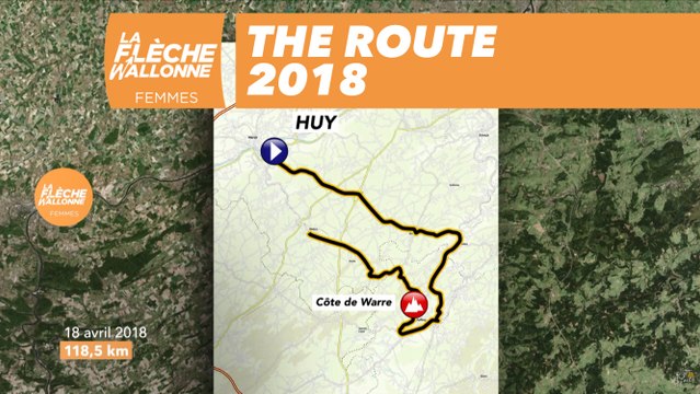 Parcours - La Flèche Wallonne Femmes 2018