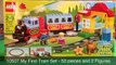 LEGO DUPLO 10507 My First Train Set 10506 Accessory Set Track System toy review