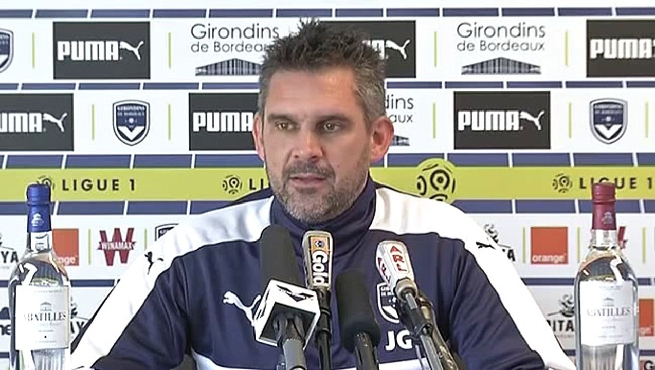 Conférence Jocelyn Gourvennec avant Guingamp