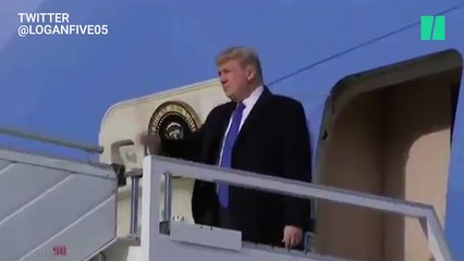 Le convoi de Trump à Davos a été très remarqué